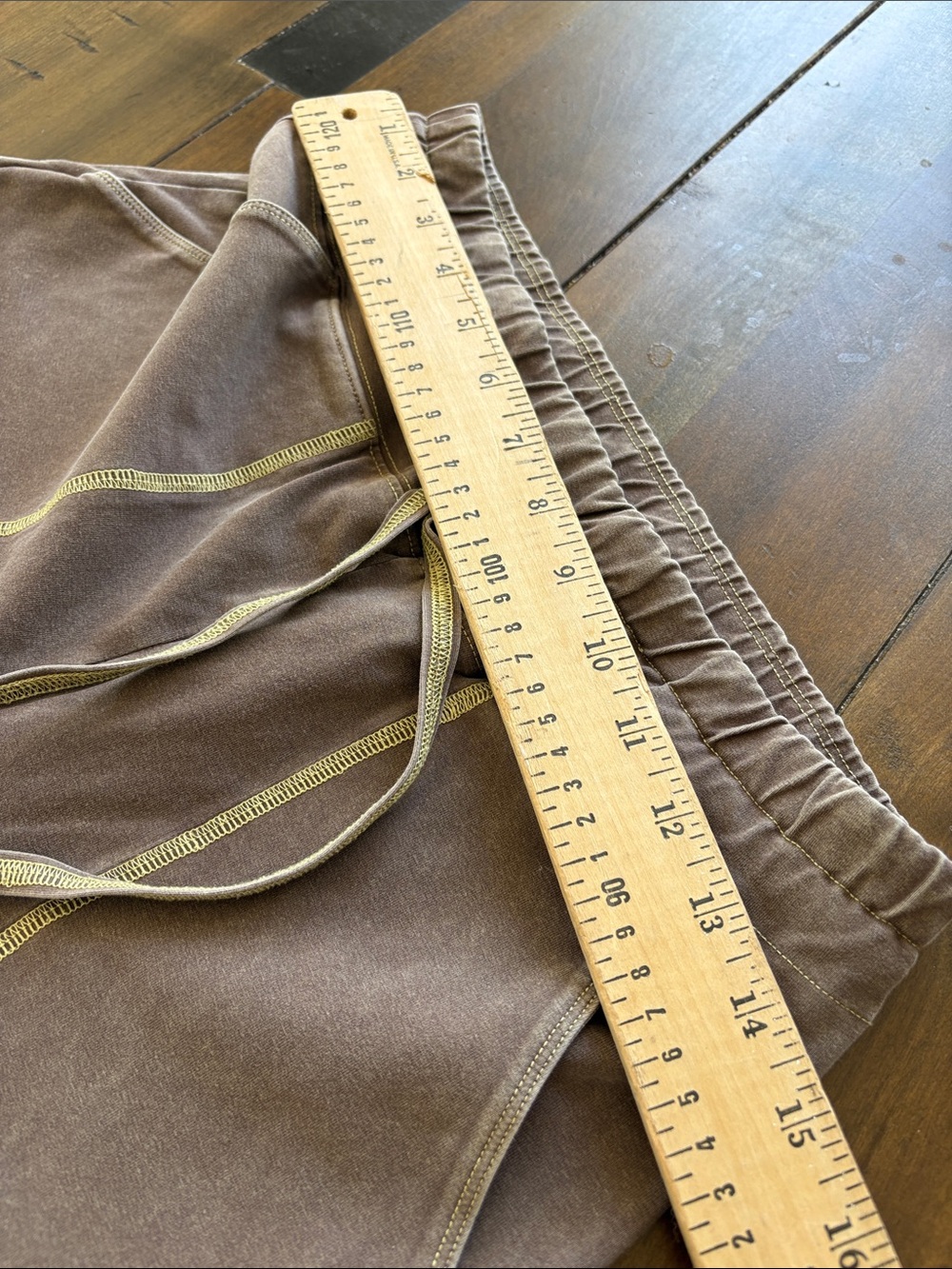 Free people flow flare High-Waist Drawstring Flare Pants in Olive - Picture 5 of 9